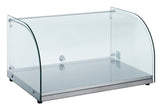 Sleek Curved Glass Countertop Display Case by Combisteel - Model 7487.0230