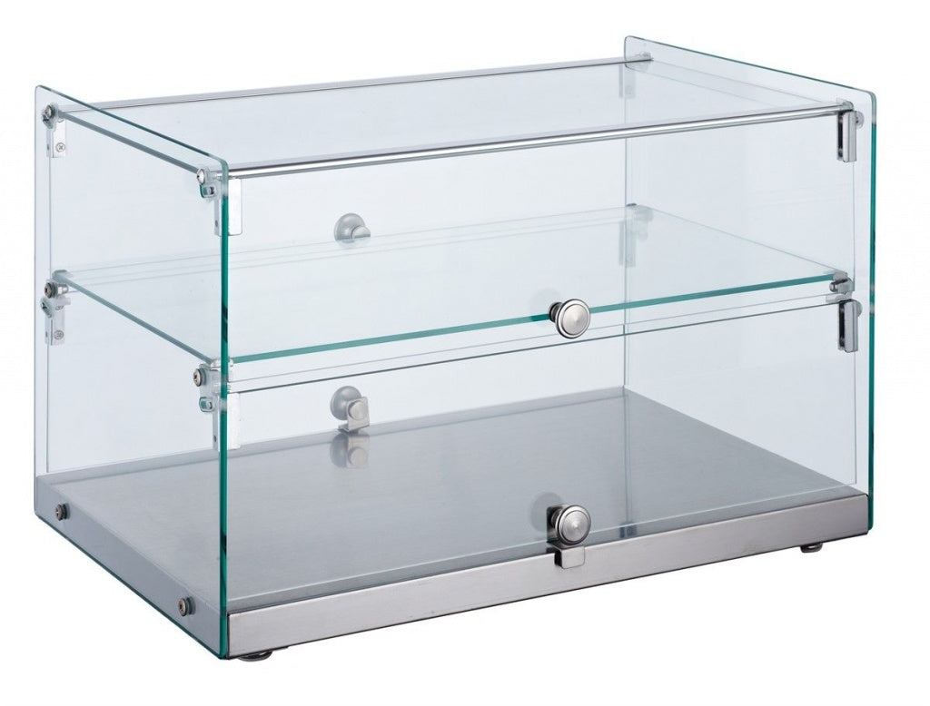 Stylish Glass Countertop Display Case with Ambient Lighting - Combisteel 7487.0245