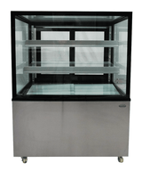 Commercial Display Fridge - Showcase your Delights: 270L Flat Glass Display Fridge for Deli and Patisserie