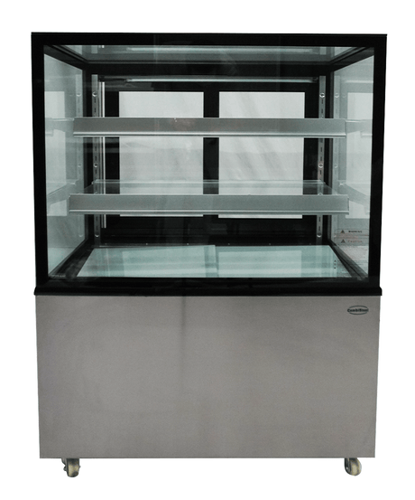 Commercial Display Fridge - Showcase your Delights: 270L Flat Glass Display Fridge for Deli and Patisserie