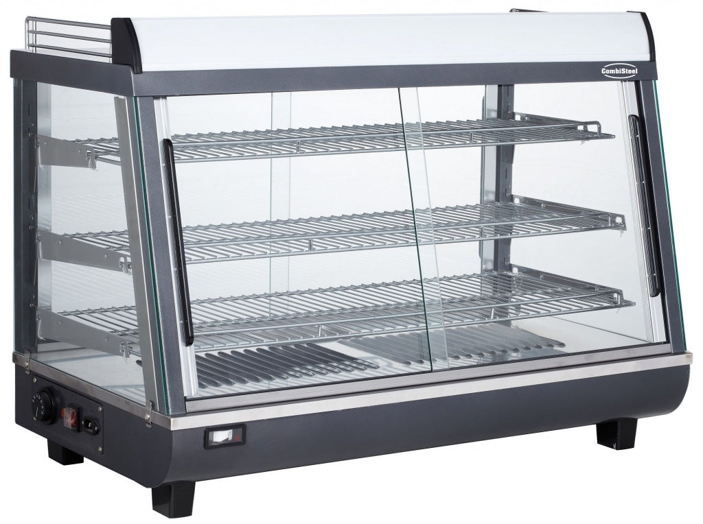 Combisteel 136L Heated Display Cabinet - Perfect for Keeping Your Food Warm!