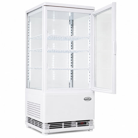 Commercial Display Fridge - 68L White Cold Display Refrigerator - Model 7487.0165