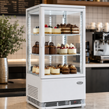 Commercial Display Fridge - 68L White Cold Display Refrigerator - Model 7487.0165