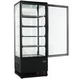 Commercial Display Fridge - 98L Black Cold Display – Perfect for Showcasing Your Delights
