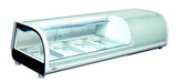 Stylish 42L Combisteel Sushi Display - Perfect for Showcasing Your Delicacies
