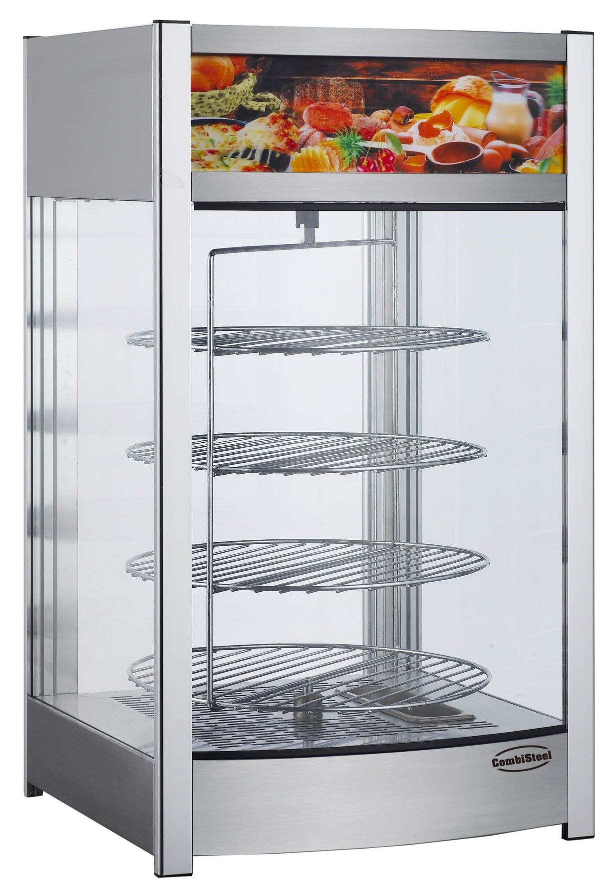 Elevate Your Display: Combisteel 97L Rotating Hot Display Showcase - Model 7487.0110