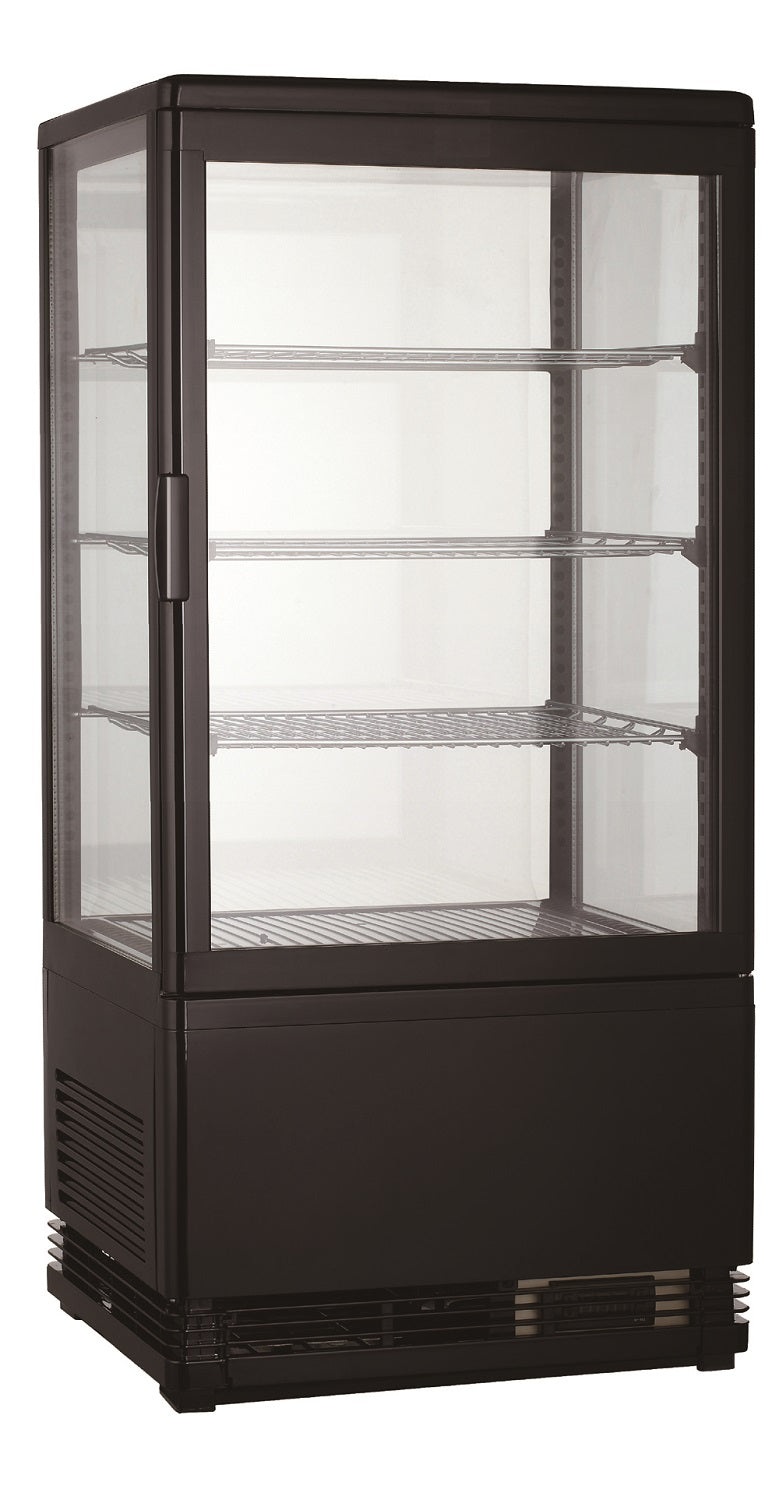 Sleek 78L Black Combisteel Cold Display – Model 7487.0175