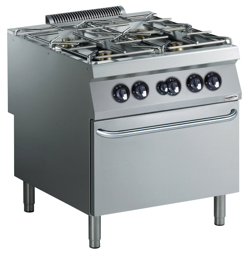 Combisteel Pro 900 Gas Range 4 Bu. With Gas Oven