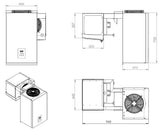 Elevate Your Space with the Combisteel Wall-Mounted Positive Cooling Unit - Model 7489.0410