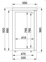 Stylish Four-Door Back Bar Bottle Cooler with Hinged Design by Combisteel - Model 7489.5295