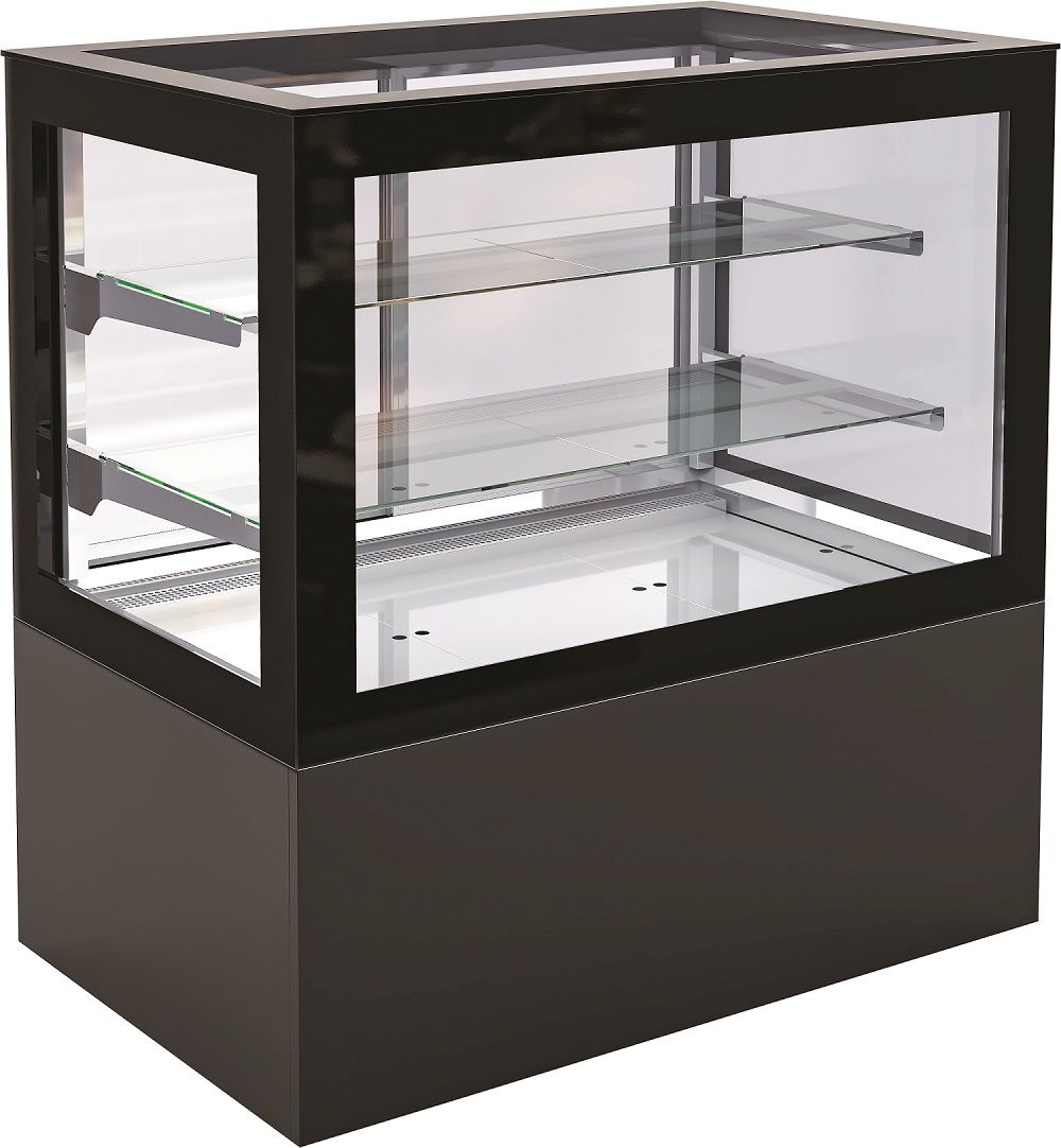 Stylish 300L Combisteel Deli Patisserie Flat Glass Display Fridge - Perfect for Showcasing Your Delicious Treats!