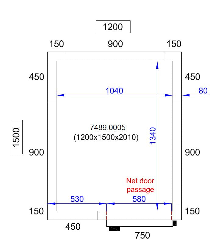 Combisteel Cold And Freezer Room 1200 X1500 X2010