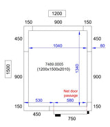 Combisteel Cold And Freezer Room 1200 X1500 X2010
