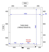 Combisteel Cold And Freezer Room 1800 X2100 X2010