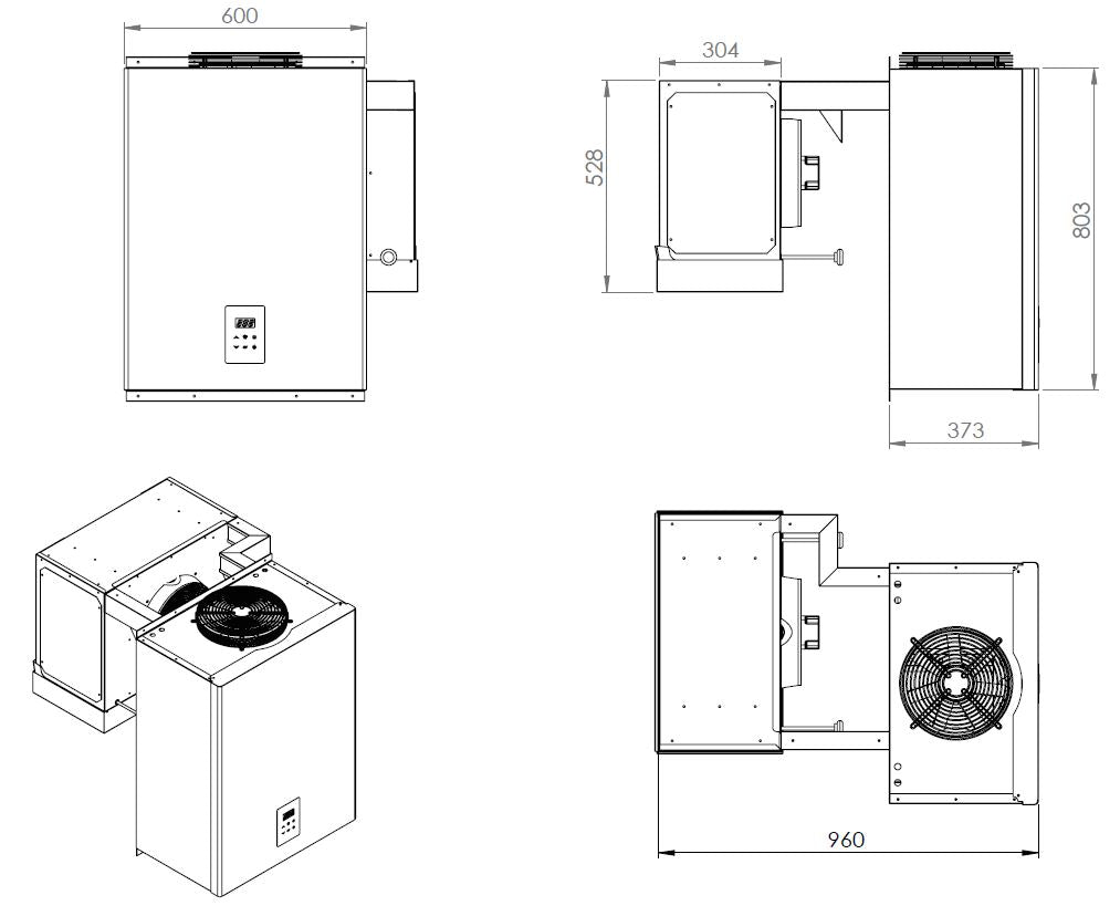 Elevate Your Space with the Combisteel Wall-Mounted Straddle-Type Unit - 13.1 to 18 M3 Capacity!