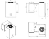 Elevate Your Space with the Combisteel Wall-Mounted Straddle-Type Unit - 13.1 to 18 M3 Capacity!