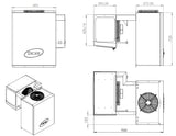 Combisteel Wall-Mounted Straddle-Type Unit - Efficient Cooling for Spaces Up to 9 M³ - Model 7489.0435