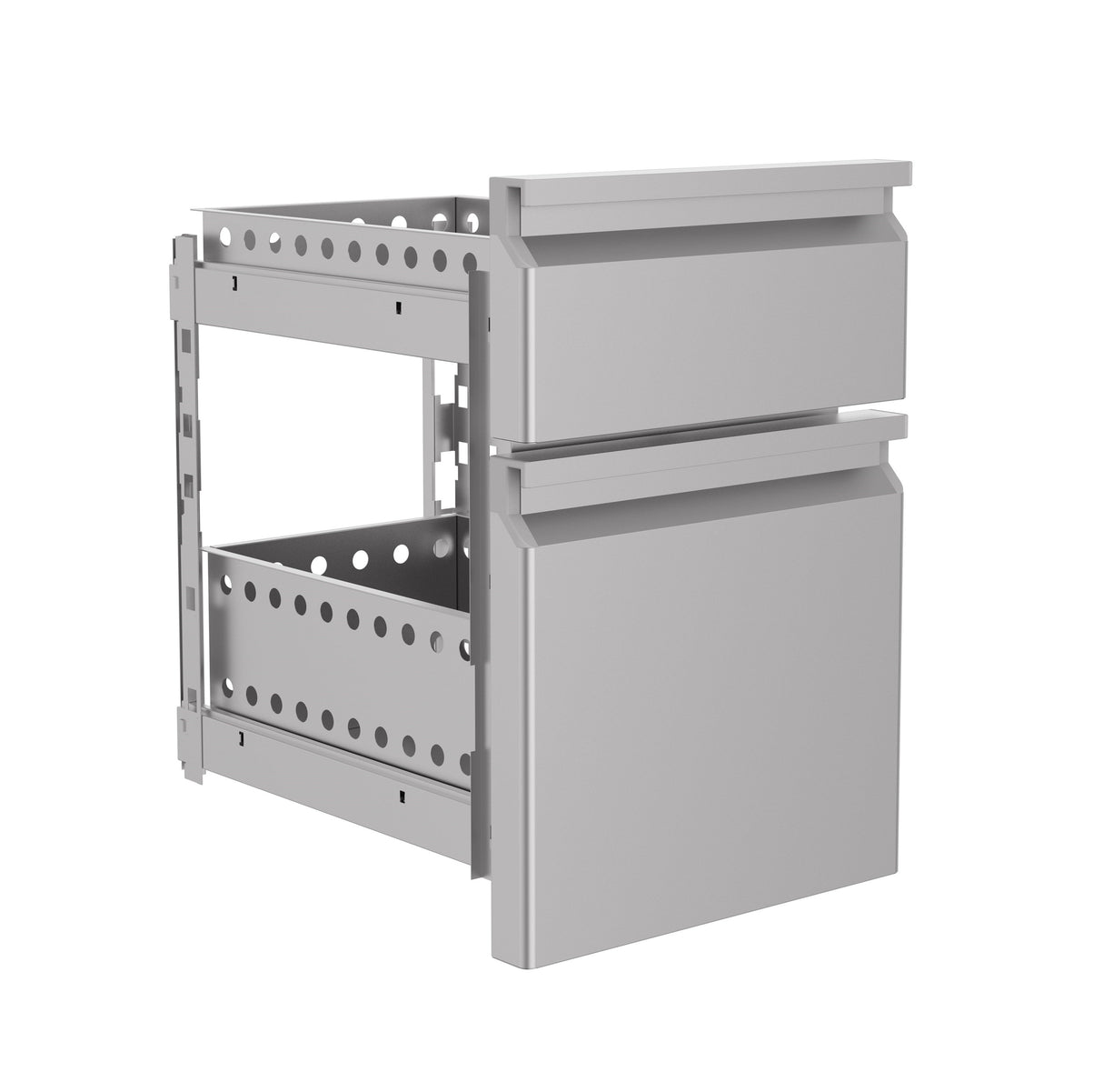 Elevate Your Storage with the Combisteel 2/3 Monoblock Soft Closing Drawer Set - Model 7489.0524