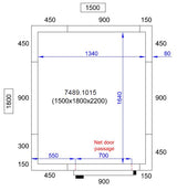 Combisteel Cold And Freezer Room 1500 X1800 X2200