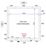 Combisteel Cold And Freezer Room 1800 X1800 X2200