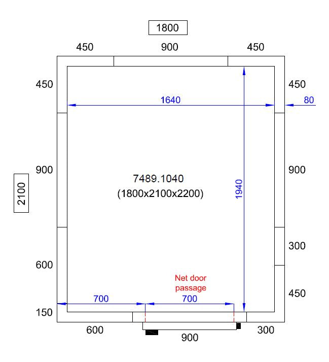 Combisteel Cold And Freezer Room 1800 X2100 X2200