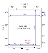 Combisteel Cold And Freezer Room 1800 X2100 X2200