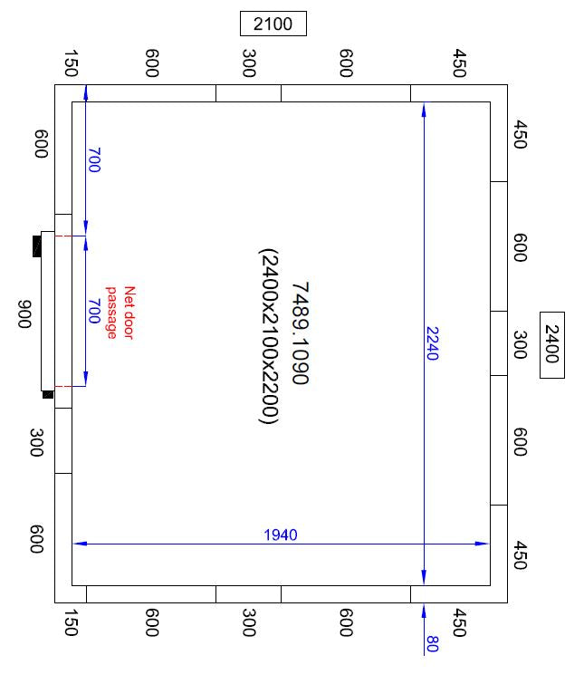 Combisteel Cold And Freezer Room 2400 X2100 X2200