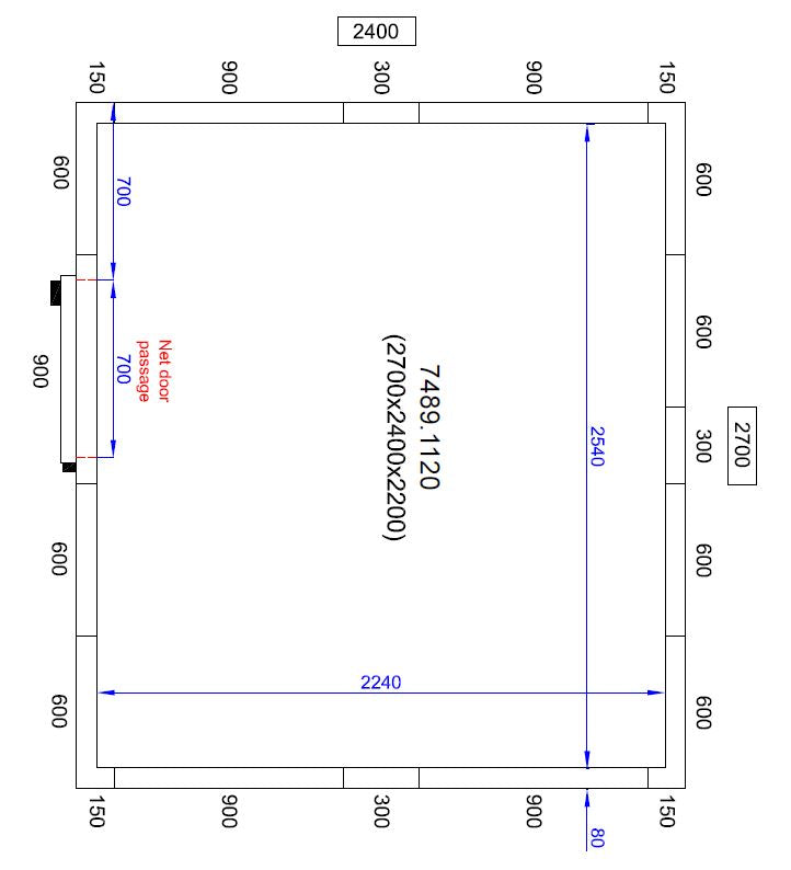 Combisteel Cold And Freezer Room 2700 X2400 X2200