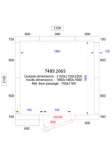 Combisteel Cold And Freezer Room 2100x2100x2200 120 Mm