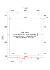 Combisteel Cold And Freezer Room 2100x2700x2200 120 Mm