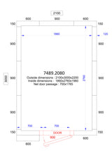 Combisteel Cold And Freezer Room 2100x3000x2200 120 Mm