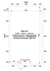 Combisteel Cold And Freezer Room 2400x4200x2400 120 Mm *Transport On Request*