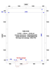 Combisteel Cold And Freezer Room 3000x4200x2400 120 Mm *Transport On Request*