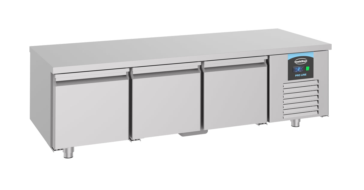 Elevate Your Culinary Space with the Combisteel Refrigerated Counter - 600mm Height, 3 Convenient Doors, Model 7489.5080