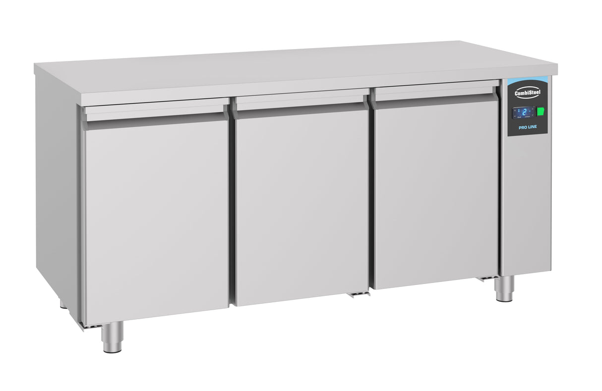 Premium 3-Door Refrigerated Counter by Combisteel - Model 700 (Motor Not Included) - Perfect for Your Commercial Kitchen!