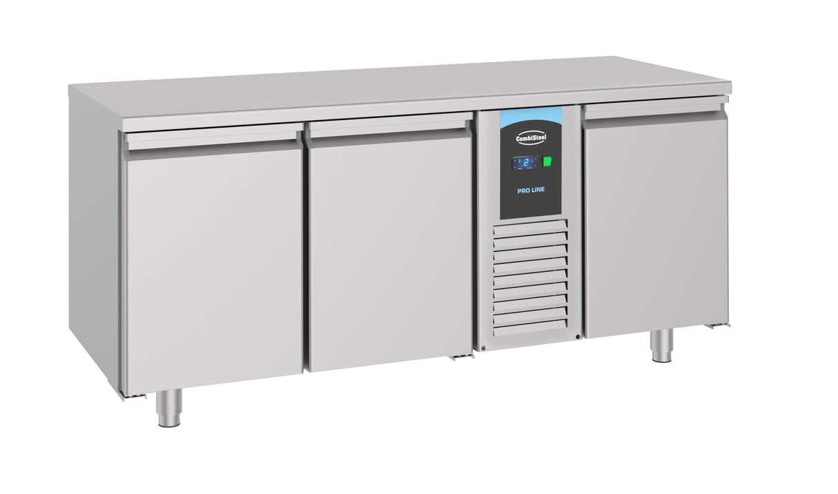 Experience Ultimate Cooling with the Combisteel 700 Triple-Door Negative Refrigerated Counter - Energy Efficient Mono Block Design!