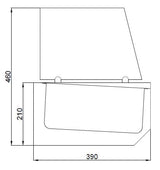 Premium Combisteel Refrigerated Counter Top with 10 Compartments for 1/3 GN - Model 7489.5245