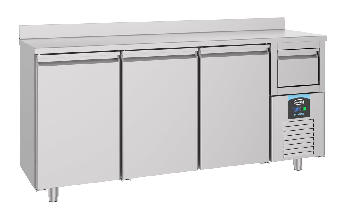 Combisteel 600 Series 3-Door Refrigerated Counter with Convenient Coffee Disposal Drawer - Model 7489.5265