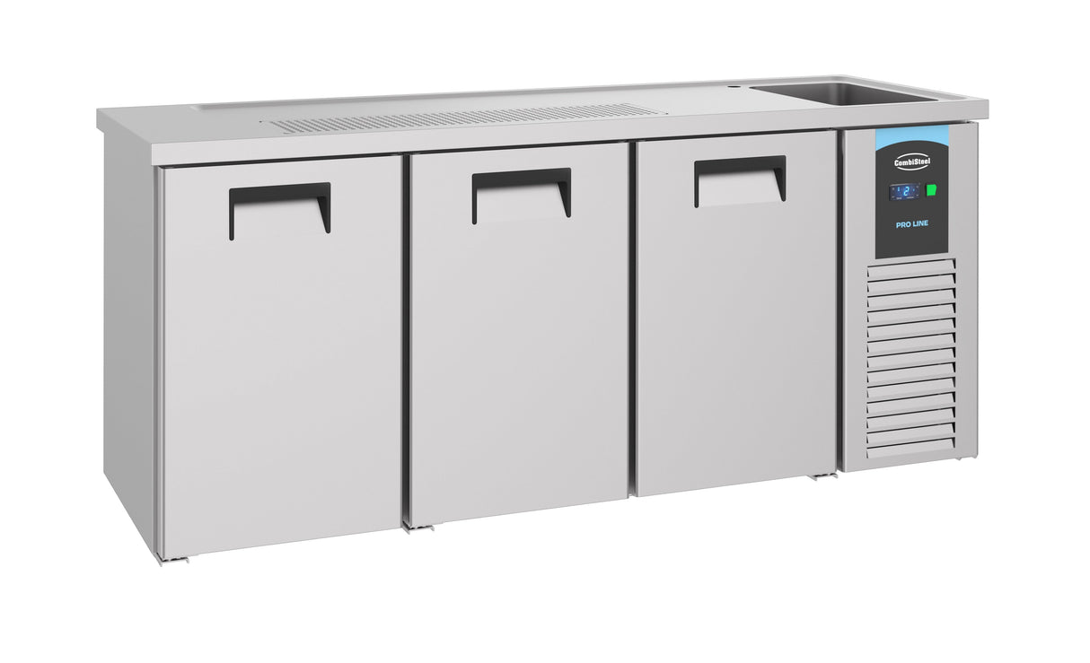 3-Door Combisteel Beer Counter with One Refrigerated Section - Model 7489.5330