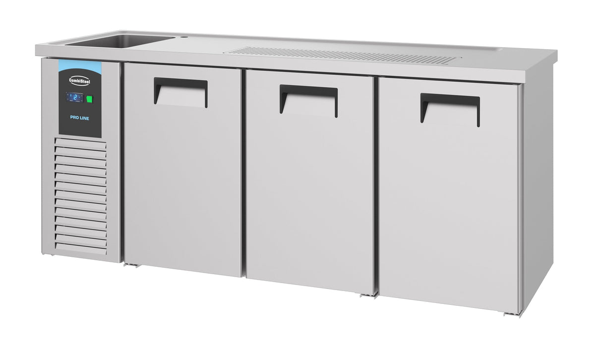 Ultimate 3-Door Beer Display Counter - Combisteel 1L Model