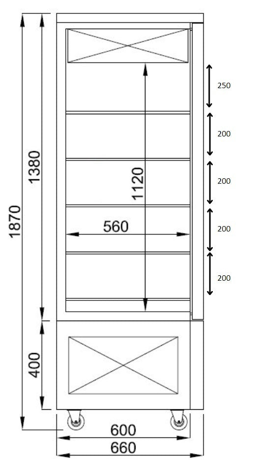 Elegant Combisteel Refrigerated Dessert Showcase - Model 7489.5385