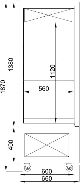 Indulge Your Senses: Combisteel Elegant Refrigerated Dessert Display for Exquisite Chocolate Treats - Model 7489.5395