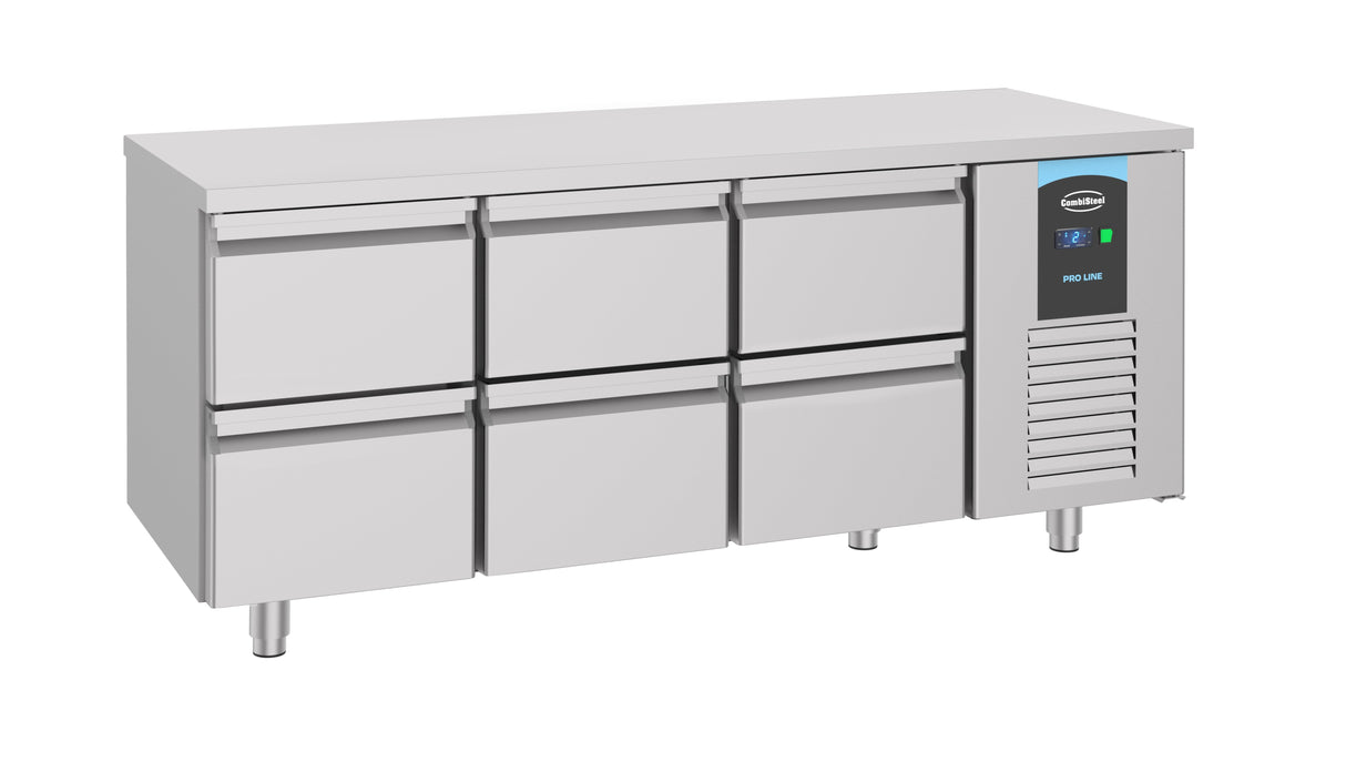 Enhanced Combisteel 700 Refrigerated Counter with 6 Convenient Drawers - Model 7489.5545