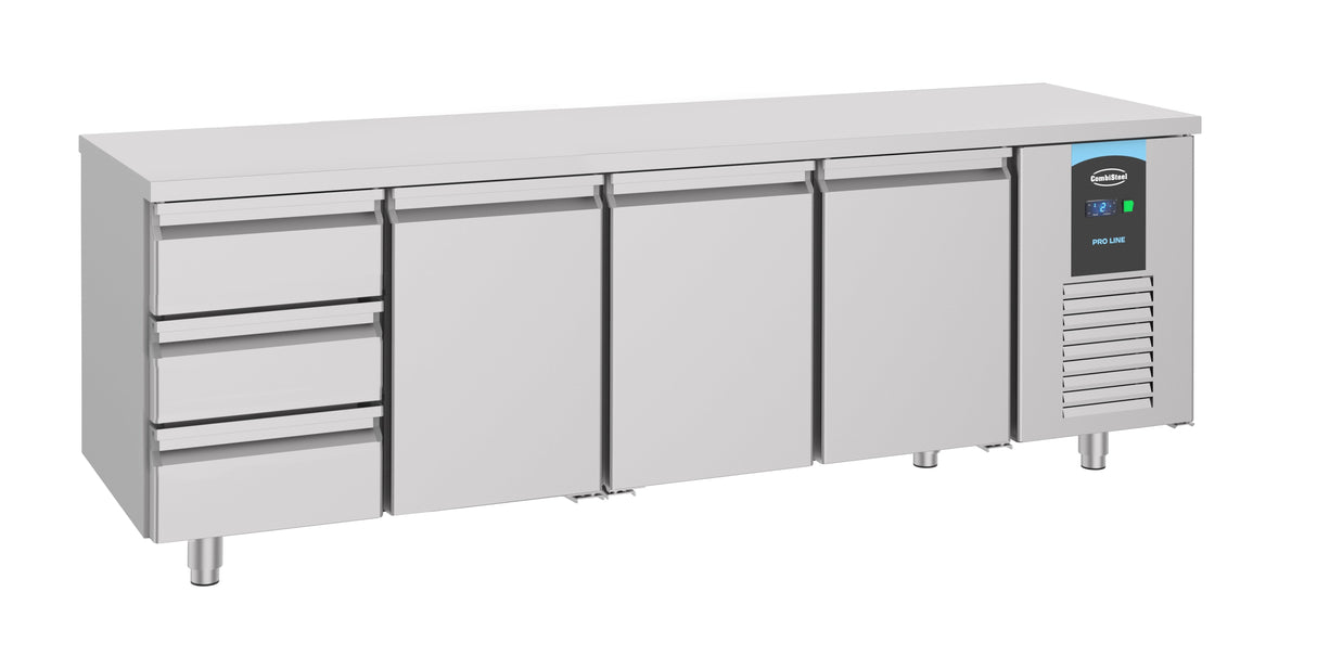 Premium 700 Series Refrigerated Counter with 3 Spacious Doors and 3 Versatile Drawers - Model 7489.5560