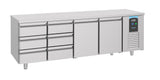 Elevate Your Kitchen with the Combisteel 700 Dual-Door Refrigerated Counter Featuring 6 Spacious Drawers - Model 7489.5570