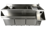 Combisteel Refrigerated Counter 3 Doors With Cocktail Bar Station