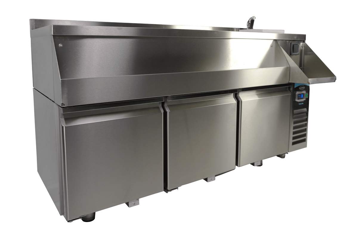 Combisteel Refrigerated Counter 3 Doors With Cocktail Bar Station