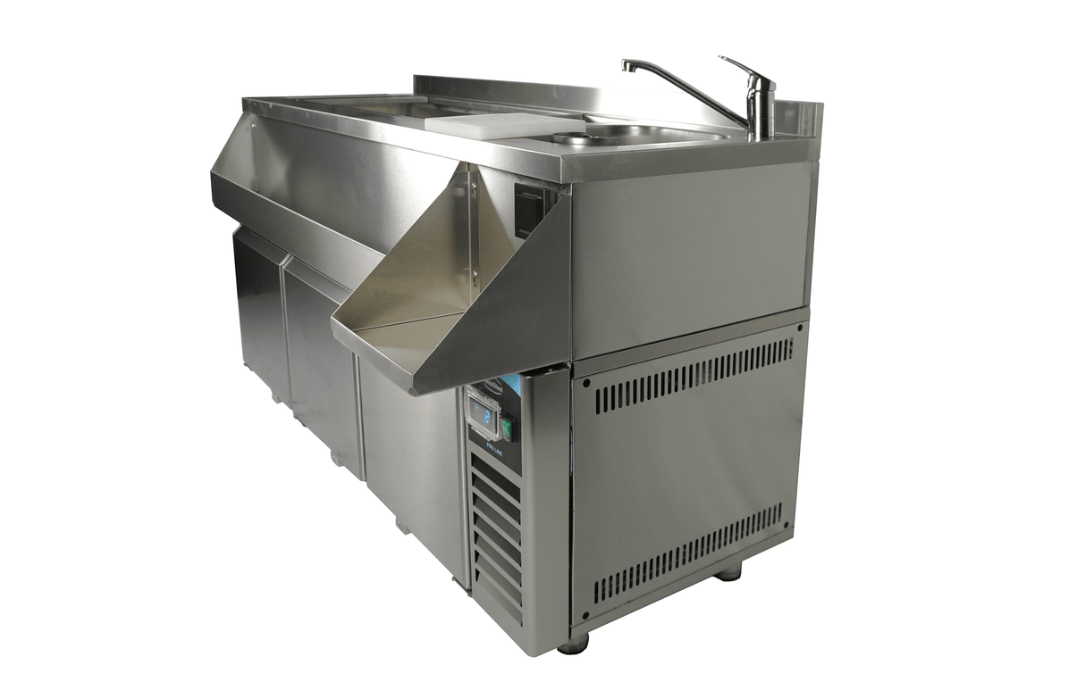 Combisteel Refrigerated Counter 3 Doors With Cocktail Bar Station