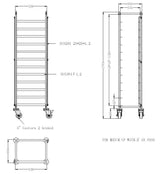 Versatile Combisteel Flat-Packed Clearing Trolley - Perfect for 1/1 GN Trays - Model 7490.0260