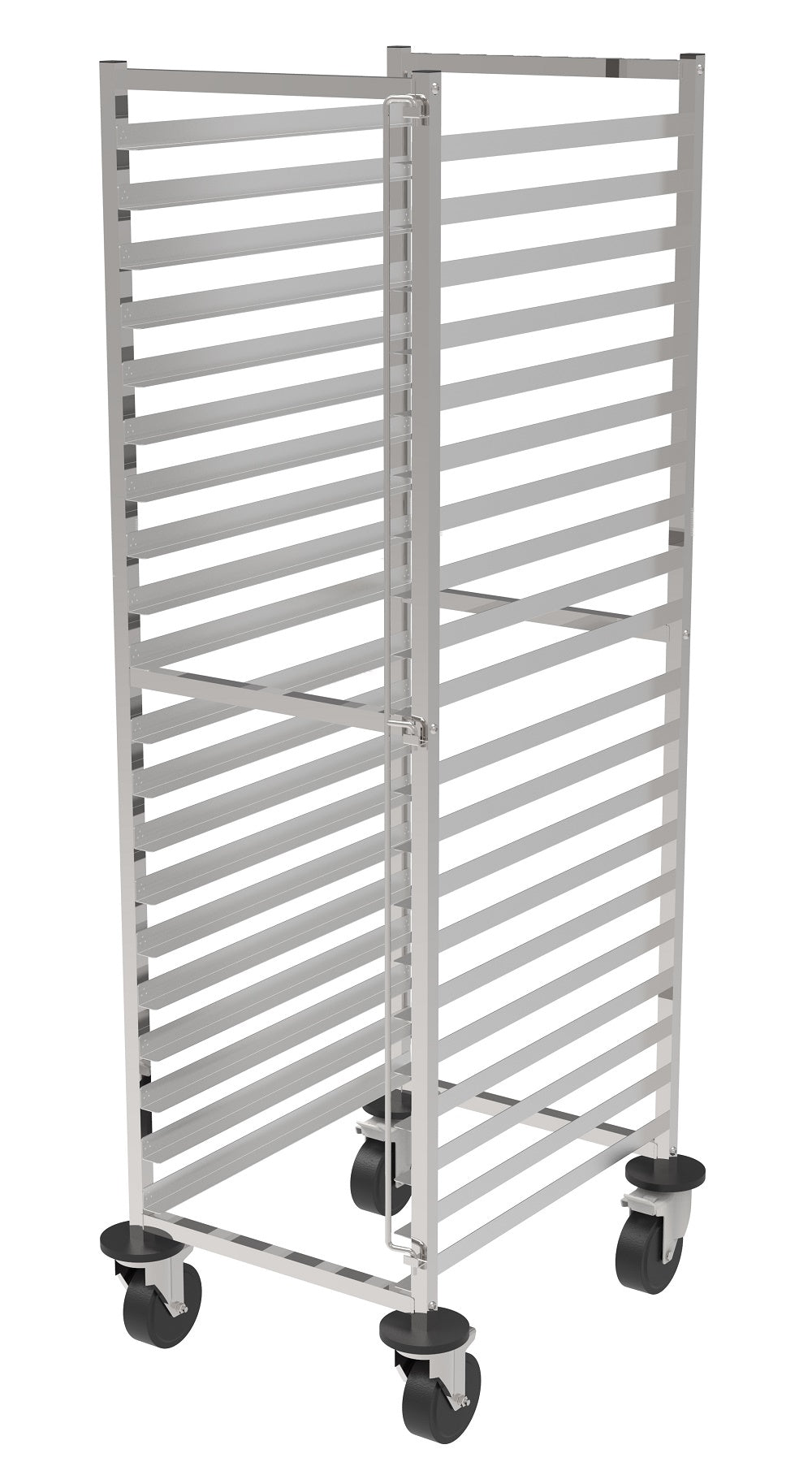 Versatile Flat-Packed Combisteel Clearing Trolley - Ideal for 2/1GN Containers - Model 7490.0265